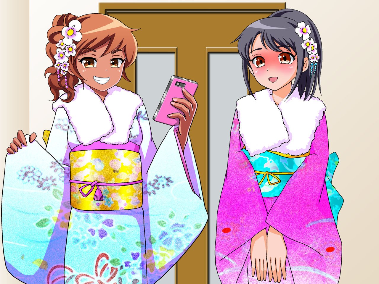 Double Himehajime JK - AkeHamemashite, Haramashite, Omedetou gozaimasu! page 6 full