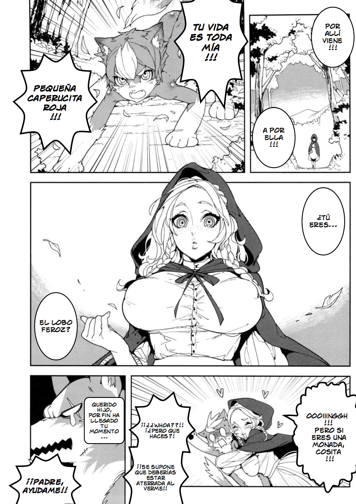 Dounen Hakai ~Ookina Akazukin &amp; Chiisaki Ookami~ - Big Red Riding Hood and the little wolf. | Caperucita Roja page 3 full