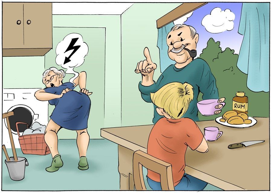 Dennis plays in kitchen page 1 full
