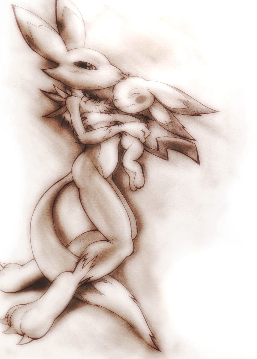 Renamon B&amp;W page 1 full