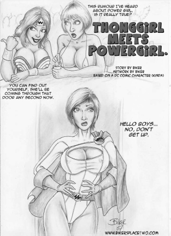 Thong girl meets Power Girl cover