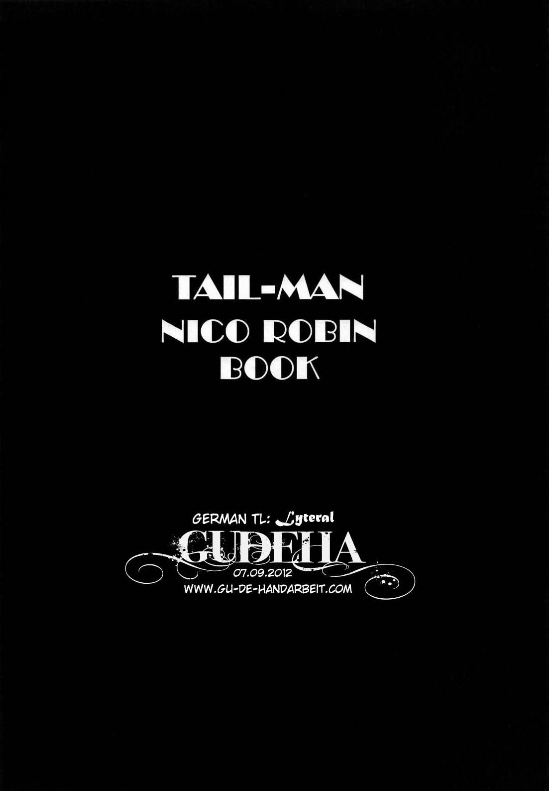 TAIL-MAN NICO ROBIN BOOK page 2 full