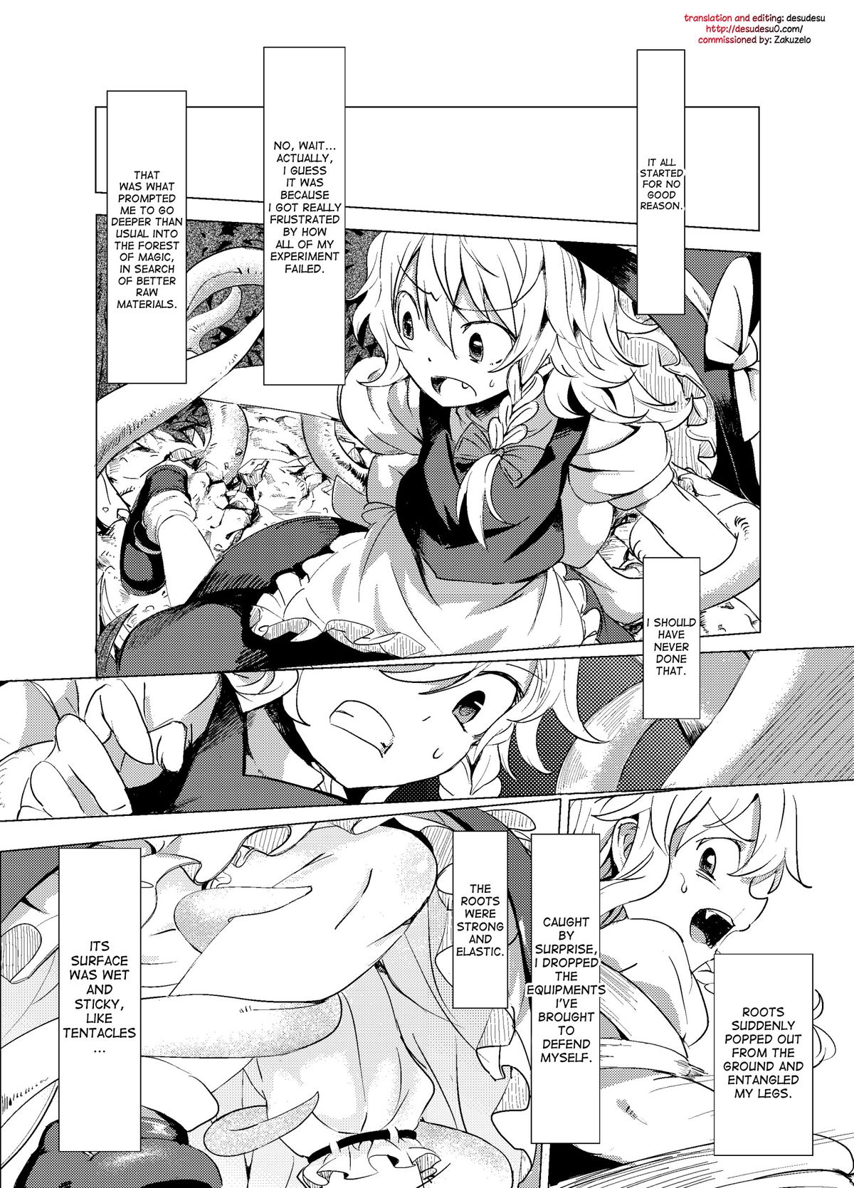 Marisa ga Mori de Shokushu ni page 2 full