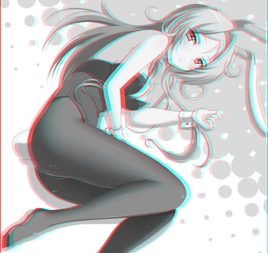 Anaglyph 3D Girls - Bunny Girls page 1 full