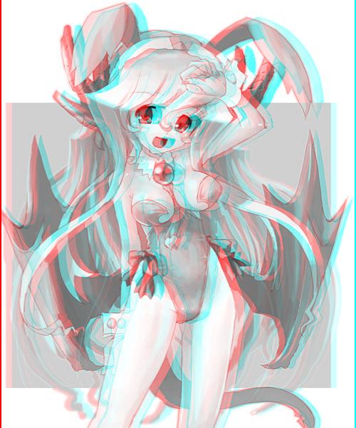 Anaglyph 3D Girls - Bunny Girls page 10 full