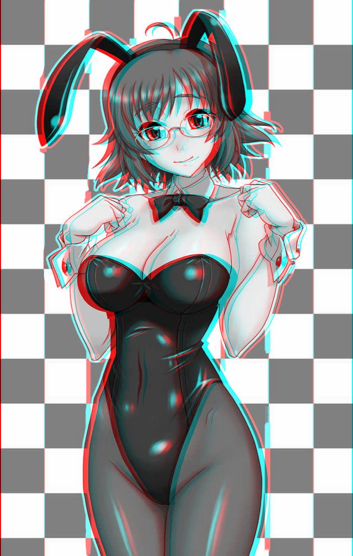 Anaglyph 3D Girls - Bunny Girls page 6 full