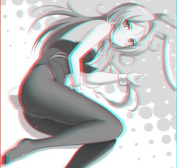 Anaglyph 3D Girls - Bunny Girls cover