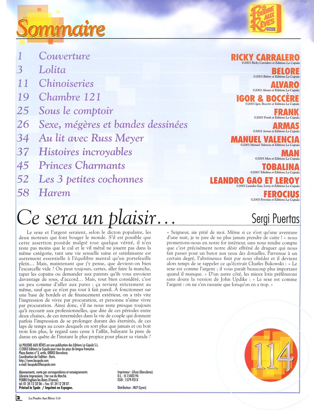 Kiss Comix #114 - Poudre aux rêves page 2 full