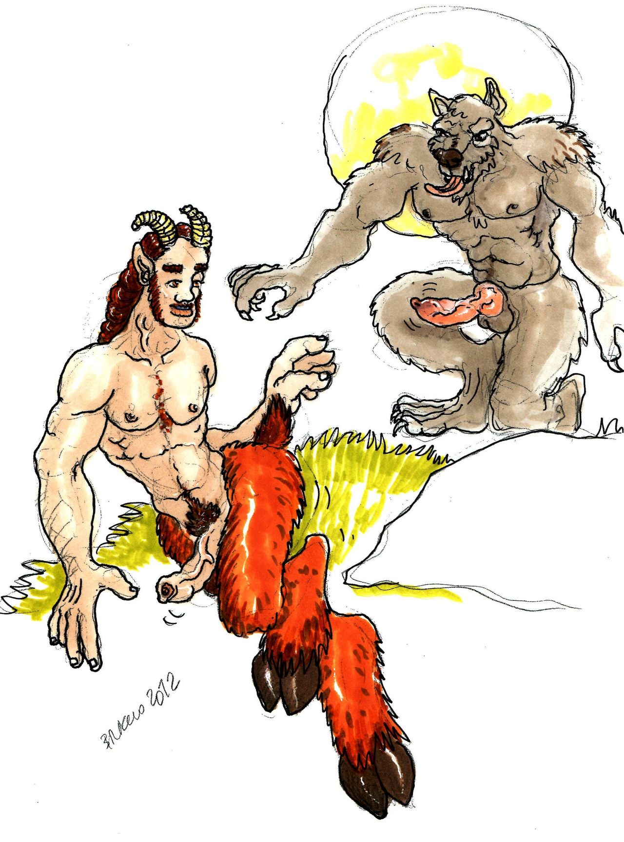 werewolf with man and woman page 8 full