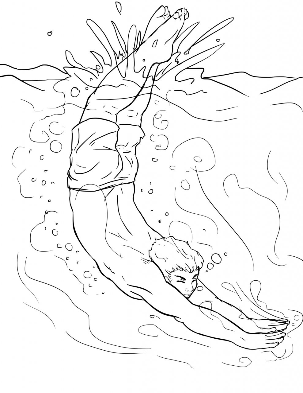 Going For A Swim page 1 full