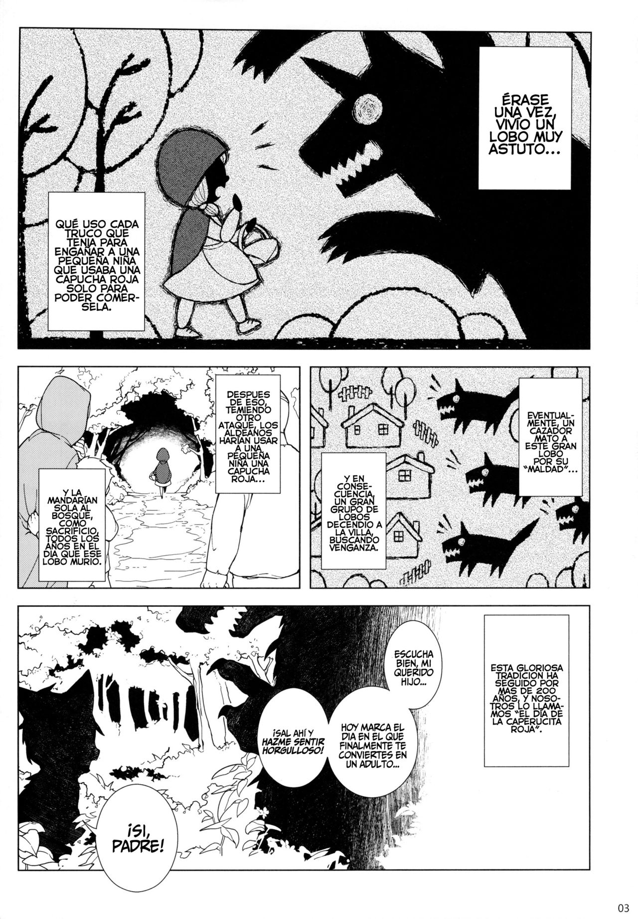 Dounen Hakai ~Ookina Akazukin &amp; Chiisaki Ookami~ - Big Red Riding Hood and the little wolf. | Destrucción de la Niñez ~La Gran Caperucita Roja Y El Pequeño Lobo~  =P666HF= page 4 full
