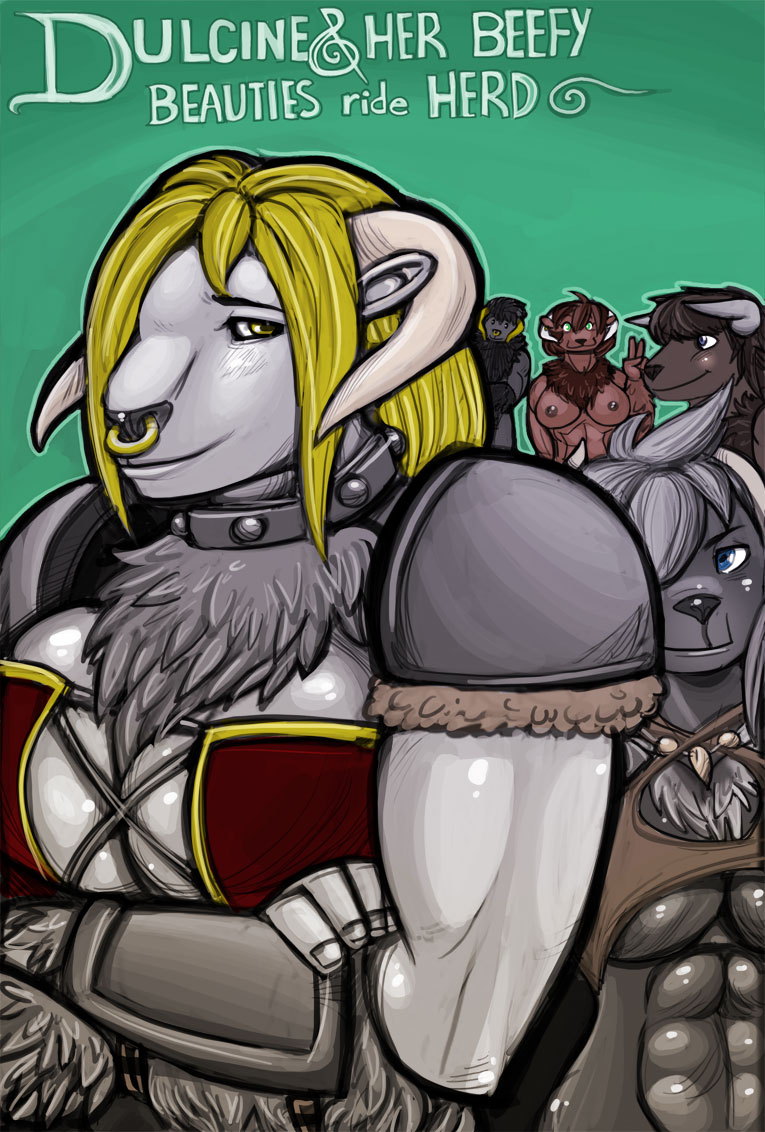 Dulcene &amp; Her Beefy Beauties Ride Herd page 1 full