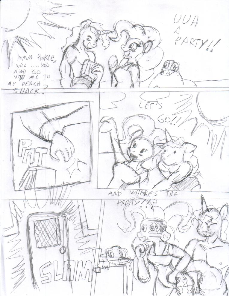 Pinkie`s Pink Beach Day  -W.I.P-DRAFT-whatever page 3 full