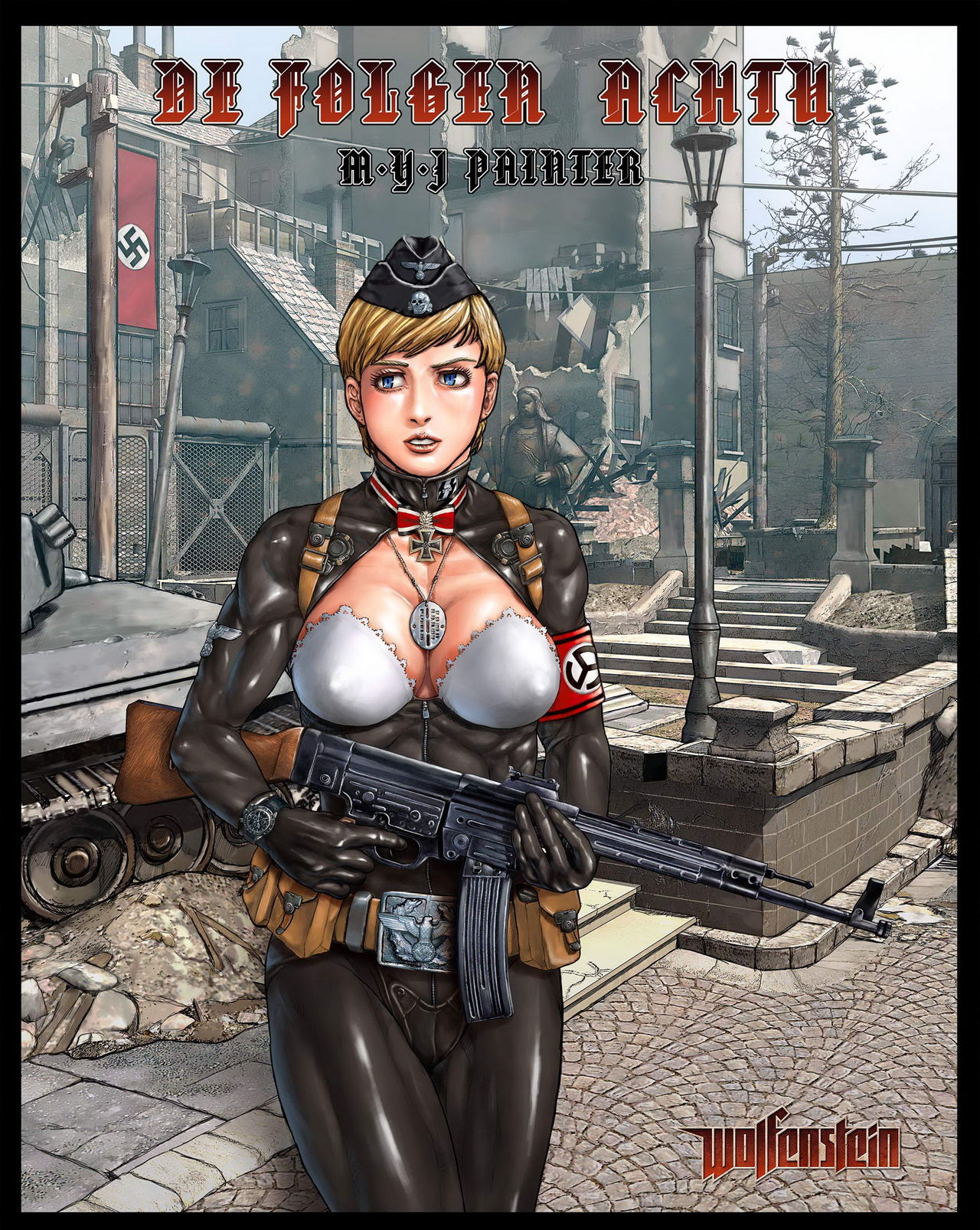 Nazi girl with STG-44 &amp; bondage page 5 full