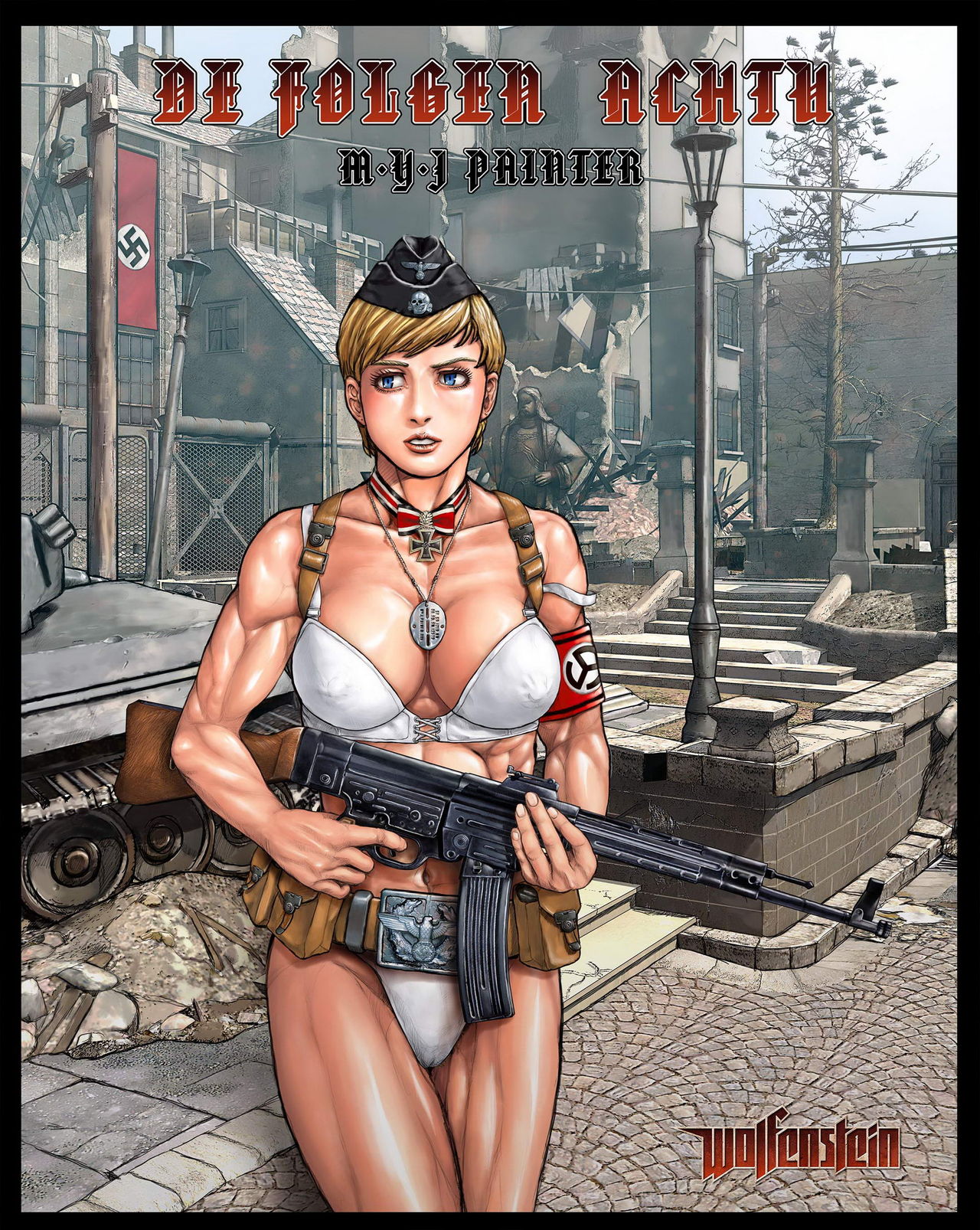 Nazi girl with STG-44 &amp; bondage page 9 full