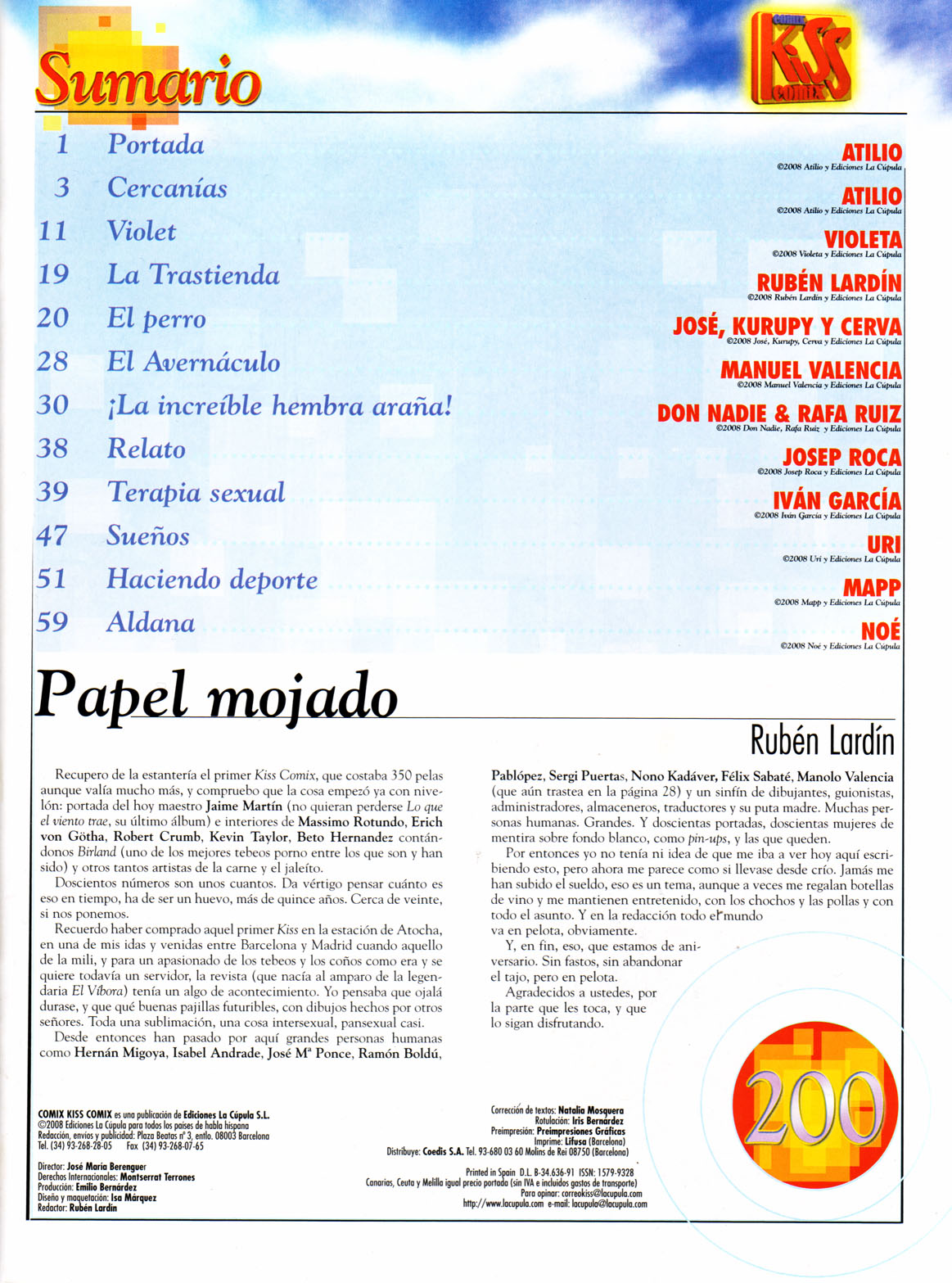 Kiss Comix 200 page 3 full
