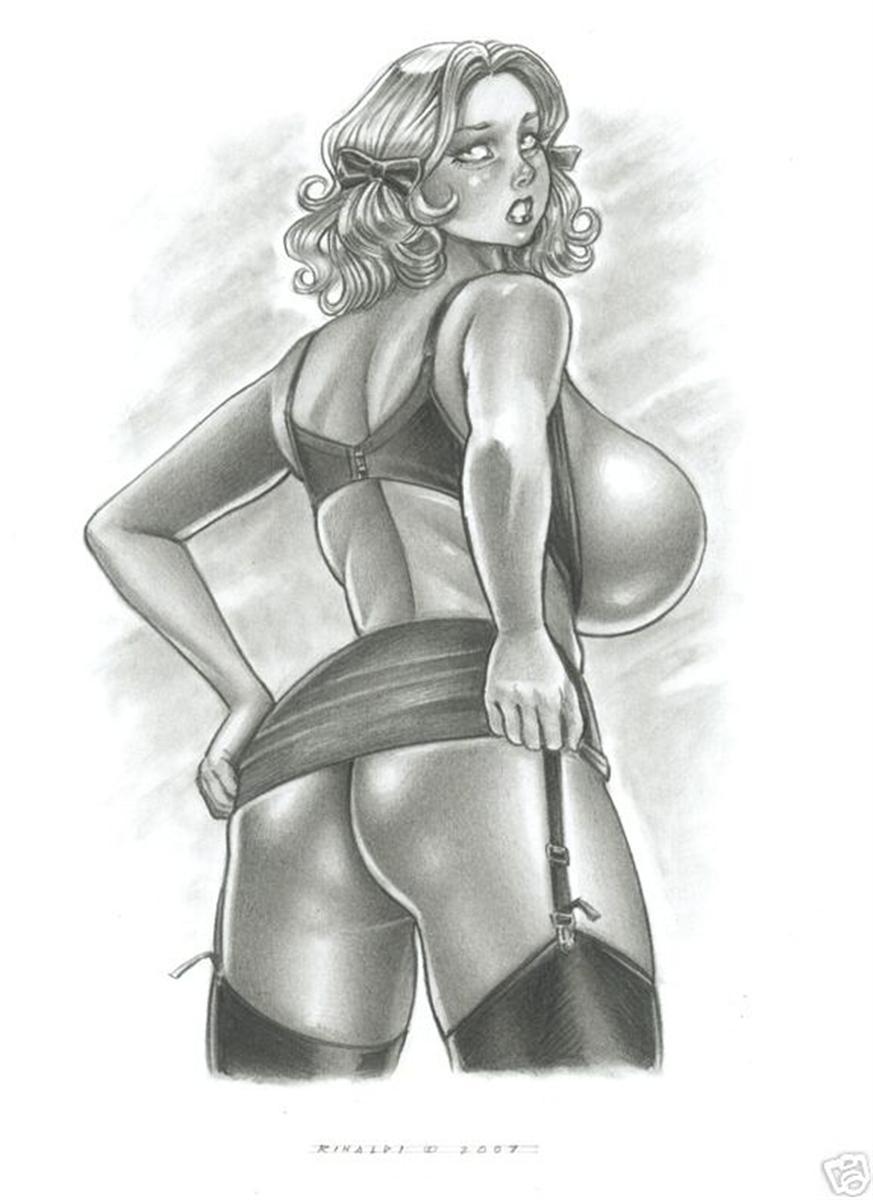 VICTOR RINALDI ART - Huge Tits drawings #18 page 1 full