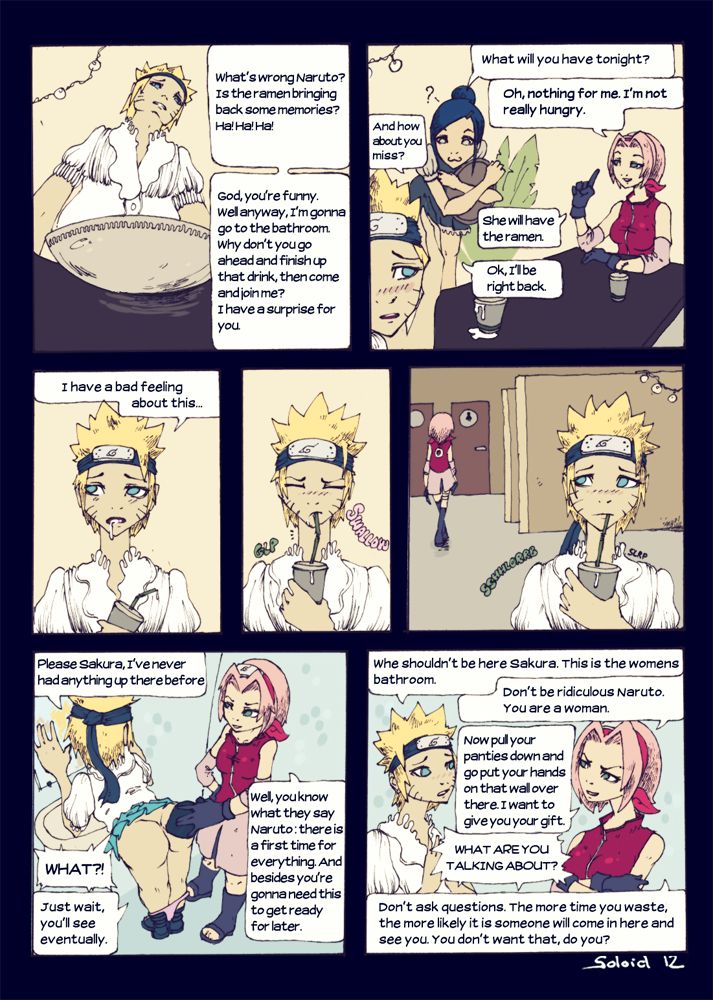 Naruto and Futa!Sakura Comic page 3 full
