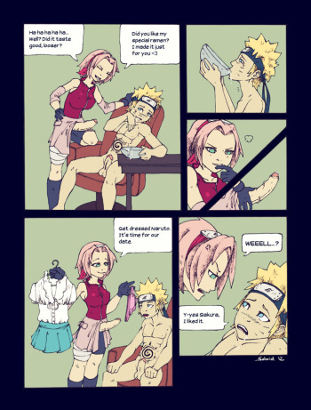 Naruto and Futa!Sakura Comic cover