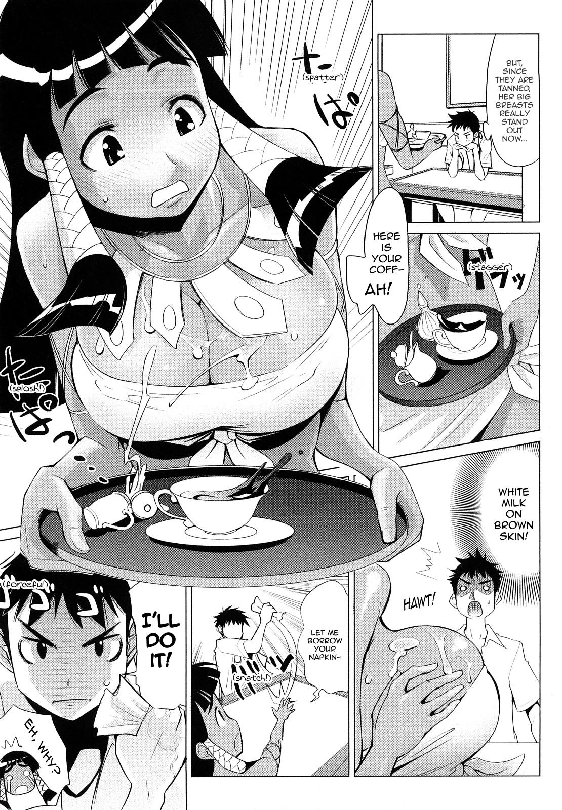 Natsuiro Oppai Cafe | Summer-Tanned Breasts Cafe page 5 full