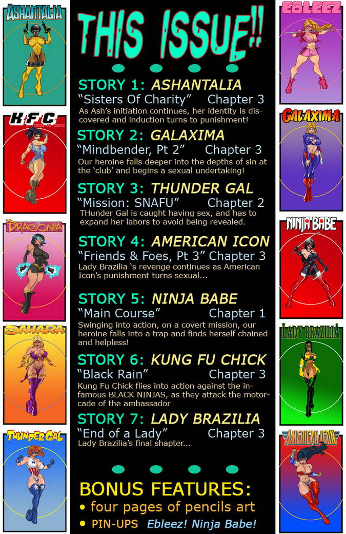 9 Superheroines - The Magazine #3 page 3 full
