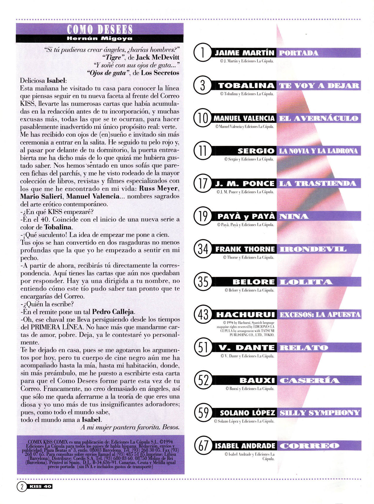 Kiss Comix #040 page 2 full