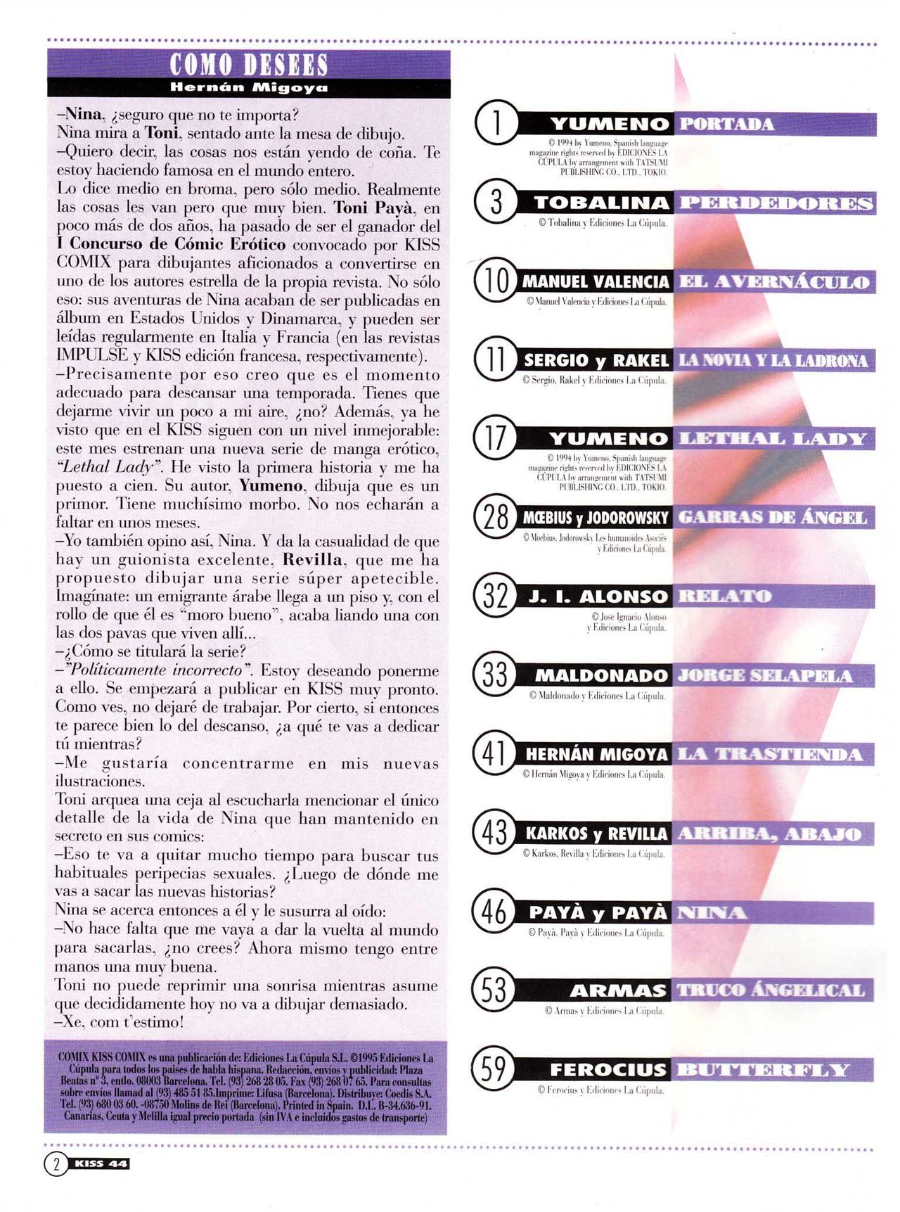 Kiss Comix #044 page 2 full