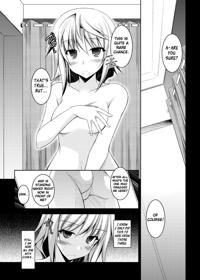 A Story About What Ichika, One of the Most Dense Oaf Ever, and Charl did in the Fitting Room page 1 full