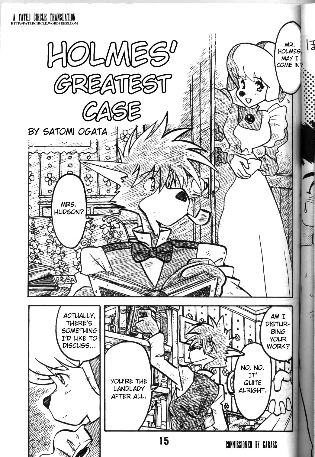 Holmes' Greatest Case page 1 full