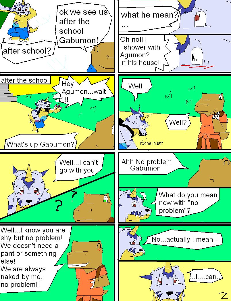 Shy Gabumon page 1 full