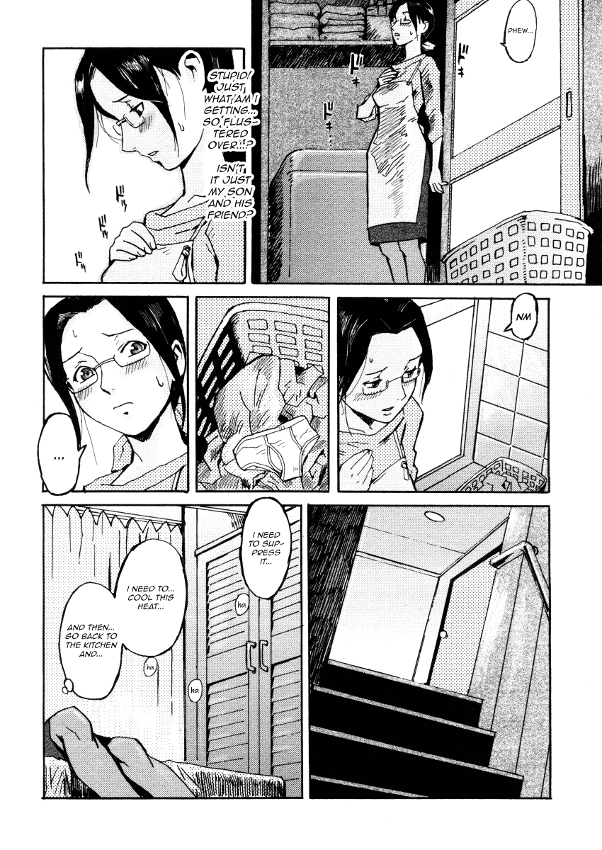 Haha to Musuko to Sono Yuujin to | Mother, son, and his Buddy   =LWB &amp; Ero Manga Girls= page 4 full