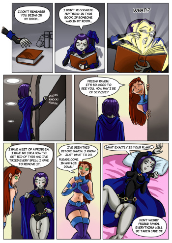 Starfire and Raven cover