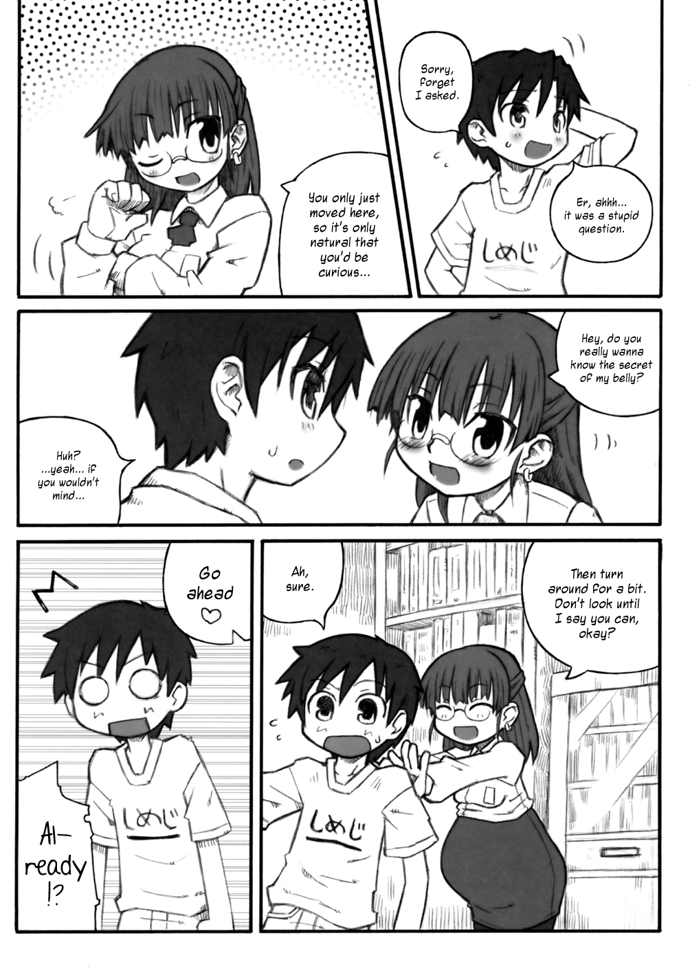 Haradeka!! Ninpu Iinchou Junbigou | Big Belly!! Pregnant Class Rep *Preparation*  =LWB + Chocolate Scans= page 6 full