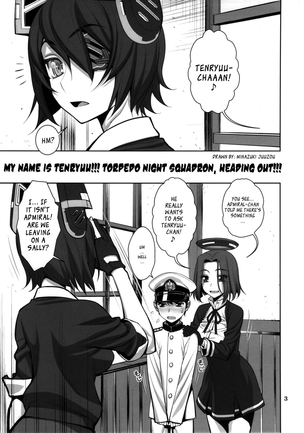 ONTFK - My Name is Tenryuu! Fufufu... You Scared? page 2 full
