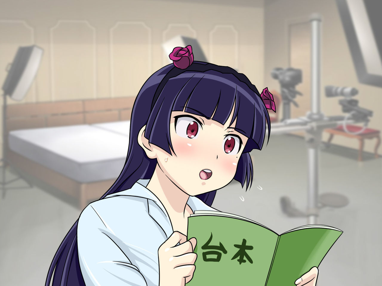 Binbou Katei no Uchiki na Otaku Shoujo ga Hahaoya ga Taorete Nyuuin Shita no de Kakei wo Sasaeru Tame ni Hontou wa Suki na Hito ga Iru no ni AV Shutsuen Shite Shojo mo Utte Kimootatachi no Okazumusume ni Natte Iru Wake ga Nai page 2 full