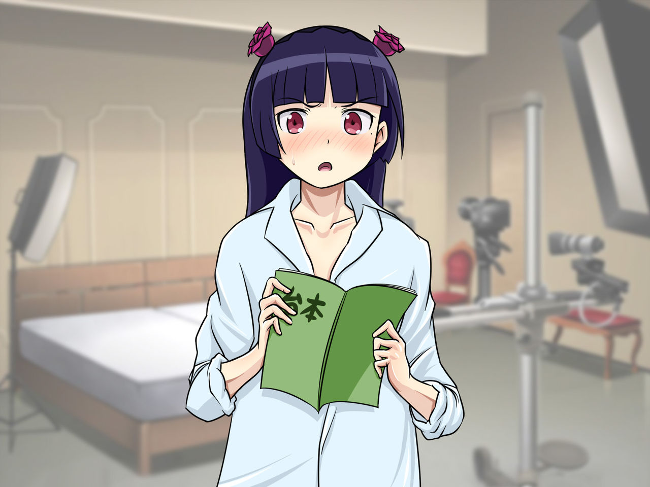 Binbou Katei no Uchiki na Otaku Shoujo ga Hahaoya ga Taorete Nyuuin Shita no de Kakei wo Sasaeru Tame ni Hontou wa Suki na Hito ga Iru no ni AV Shutsuen Shite Shojo mo Utte Kimootatachi no Okazumusume ni Natte Iru Wake ga Nai page 3 full