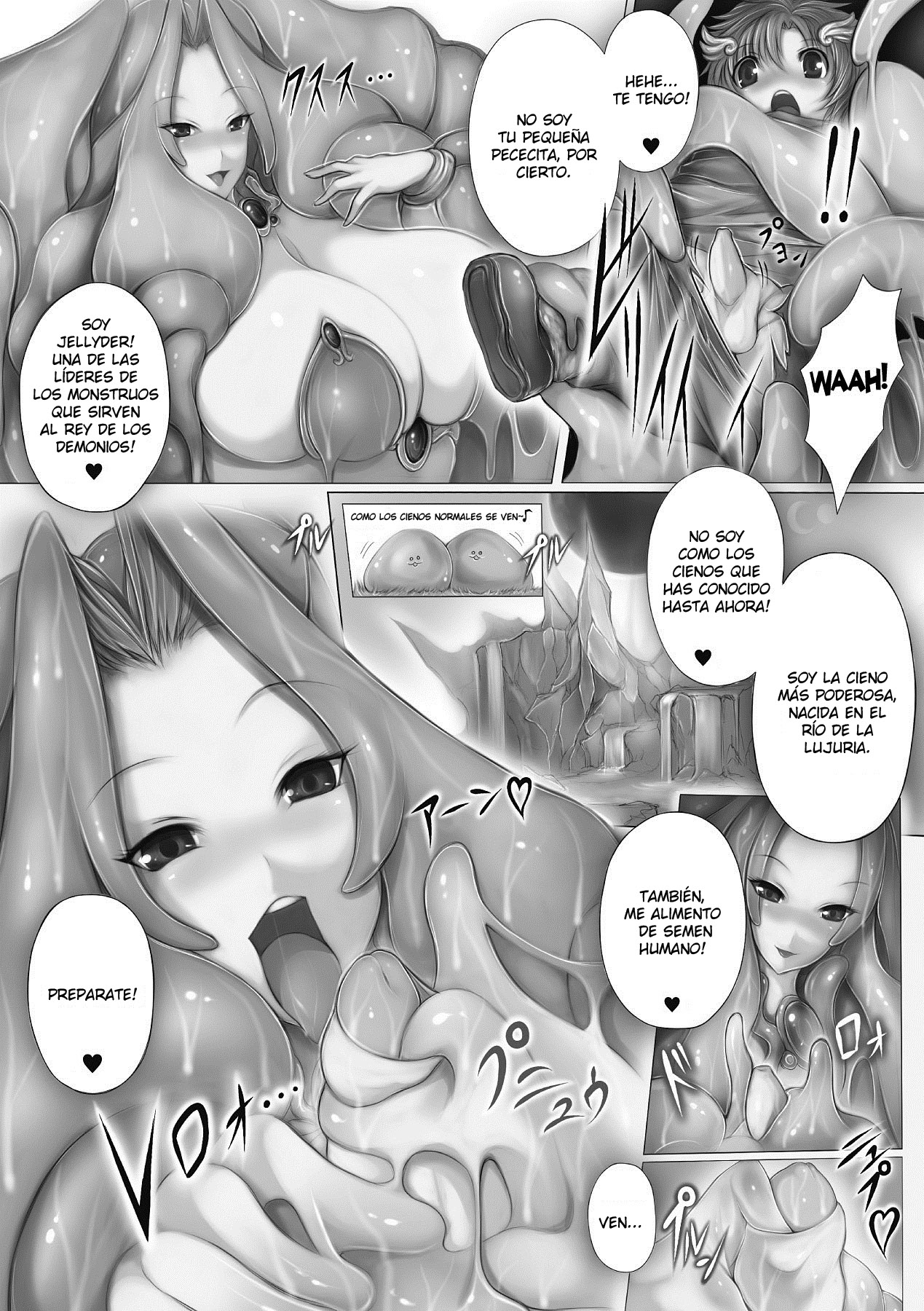 Oneshota ♡ Slime Yuushoku | One-shota Slime Dinner page 3 full