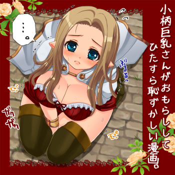 Kogara kyonyū-san ga omorashi shite hazukashī manga cover
