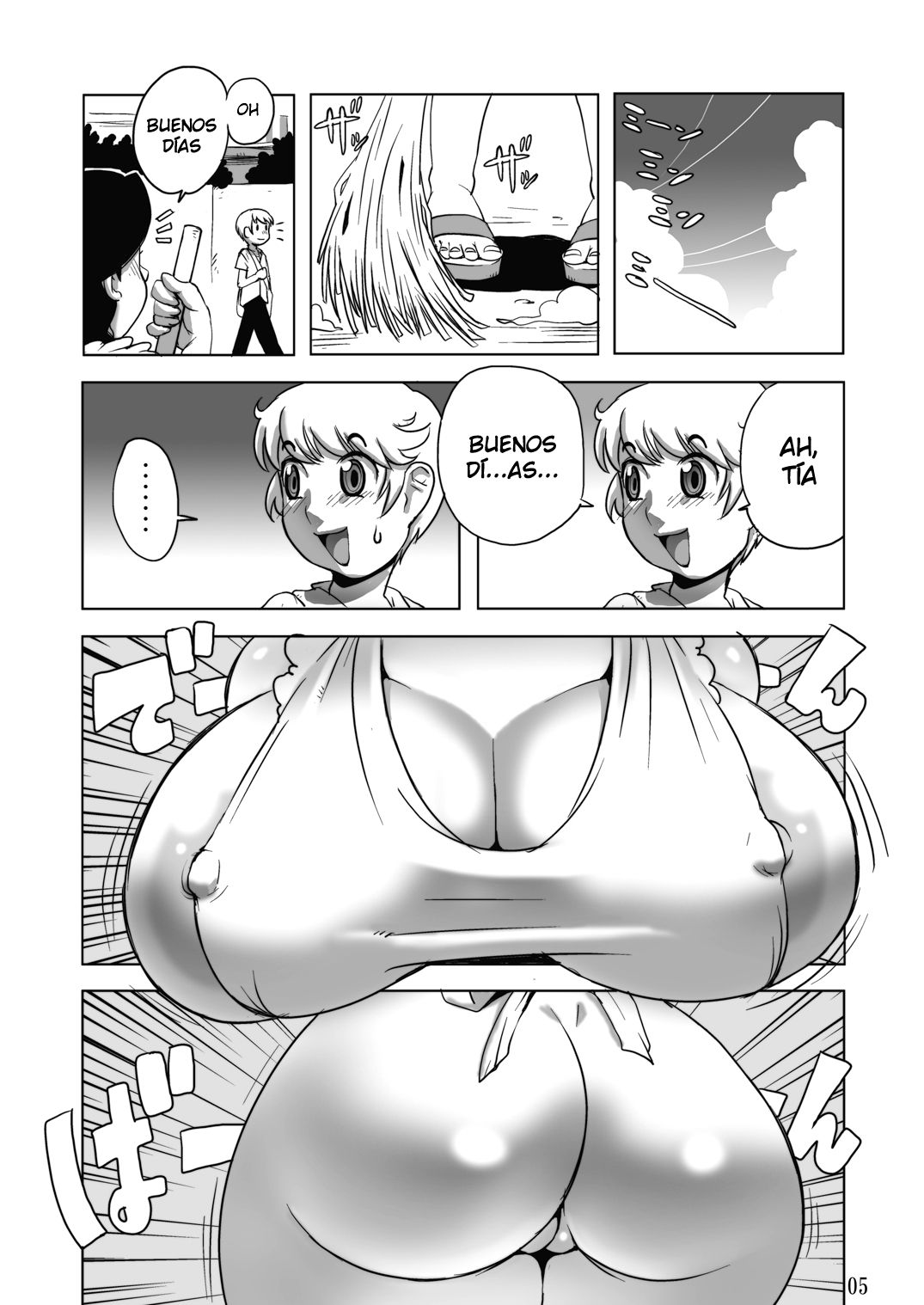 Obasan ne Wakai Ko no Ochinchin ni Nando mo Ikasarechatta | La Tía es Obligada a tener Múltiples Orgasmos con los Penes de Jovencitos page 3 full