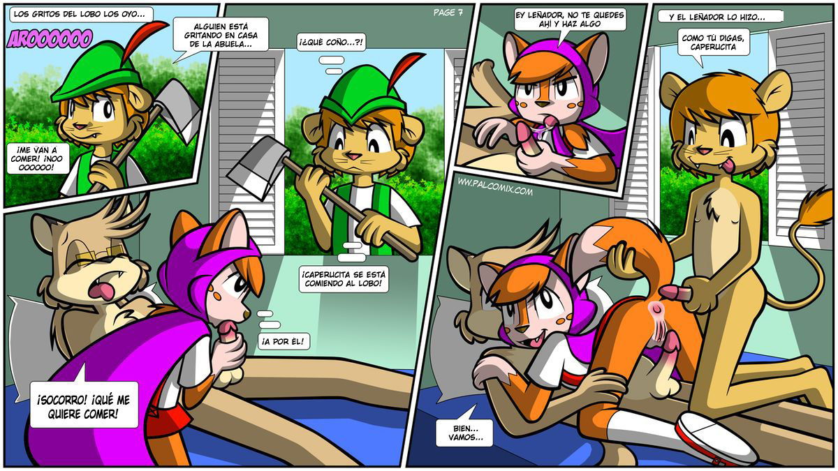 Cute Lil' Purple Riding Hood | La Preciosa Caperucita Morada page 7 full