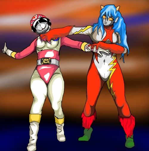 SUPER SENTAI HEROINE PERIL page 8 full