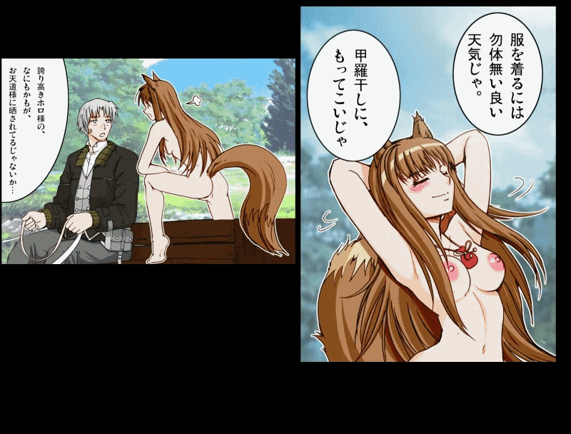 Doujin-Effects “Raijinkai” - Wolf Road Kai Gyoushou Nin to Mesuookami no Hatsujou page 9 full