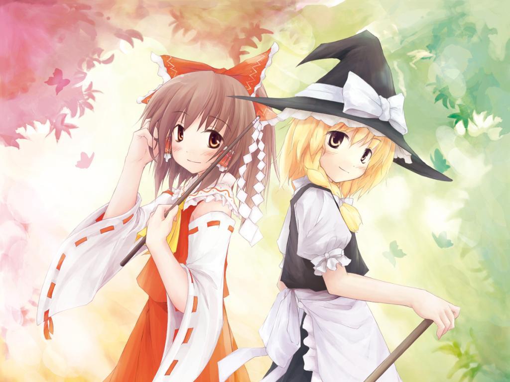 Reimu &amp; Marisa Wallpaper Collection page 5 full