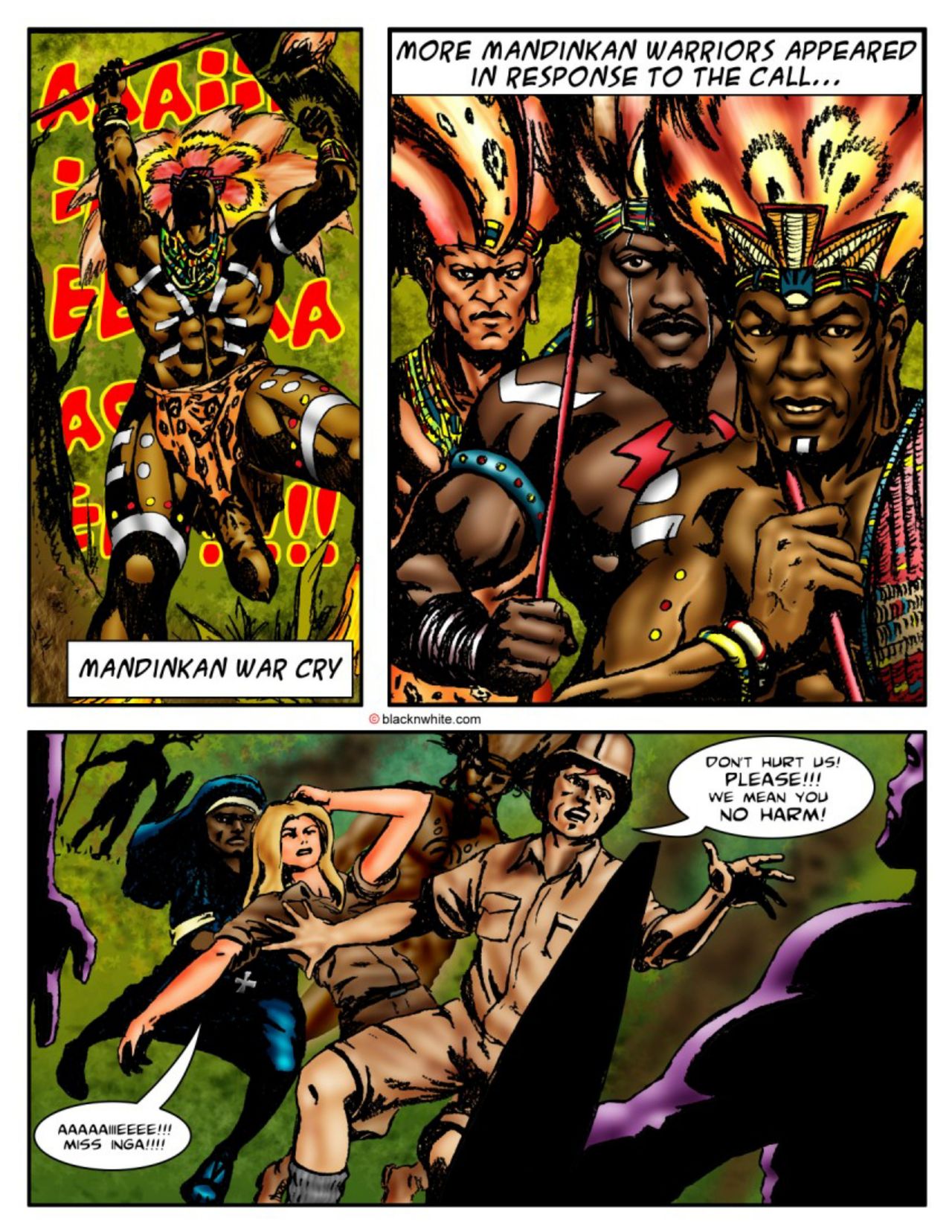 Black Cock She-male - Volume #1: Africa The curse of the shaman! page 6 full