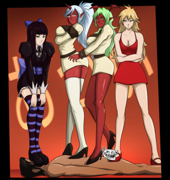 Demon Sisters barefoot commission for Bane cover