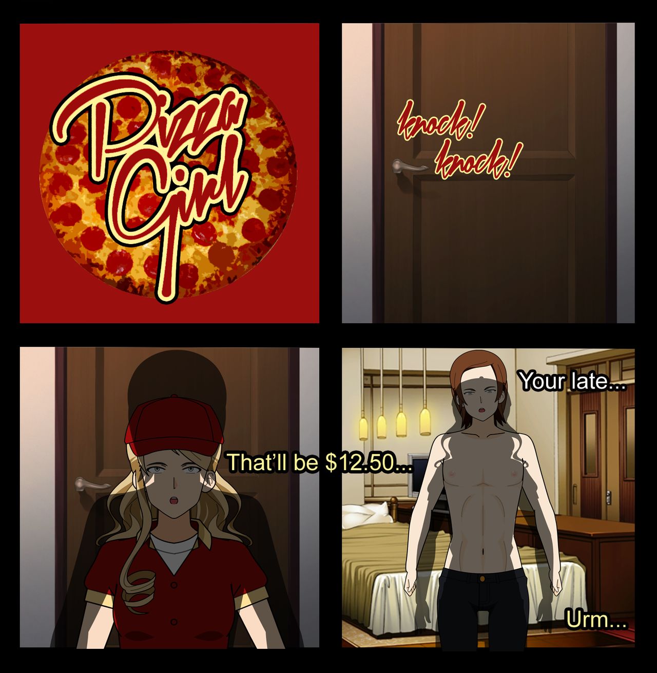Kisekae: Pizza Girl page 1 full