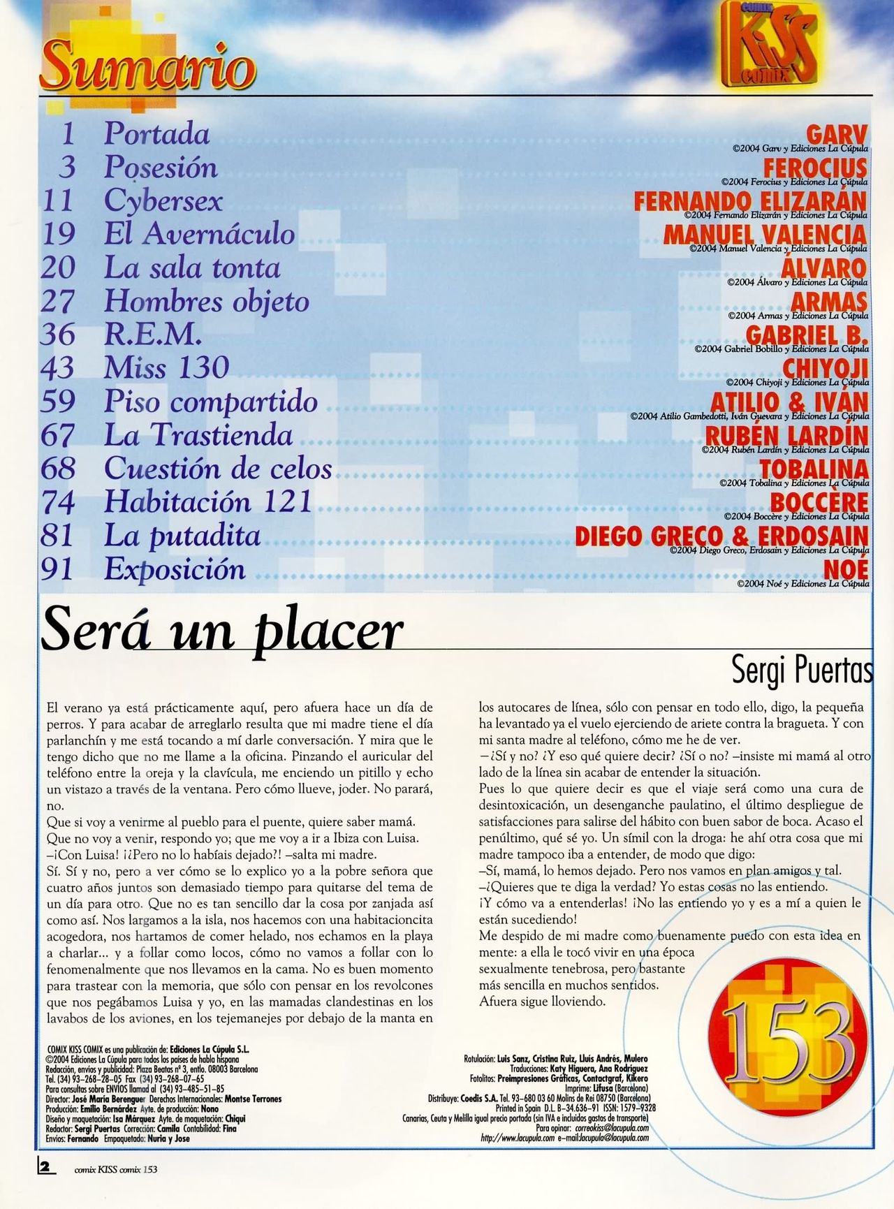 Kiss Comix 153 page 2 full