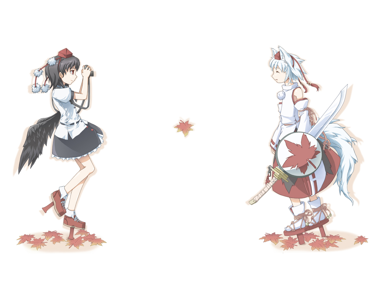 Aya &amp; Momiji Wallpaper Collection page 7 full