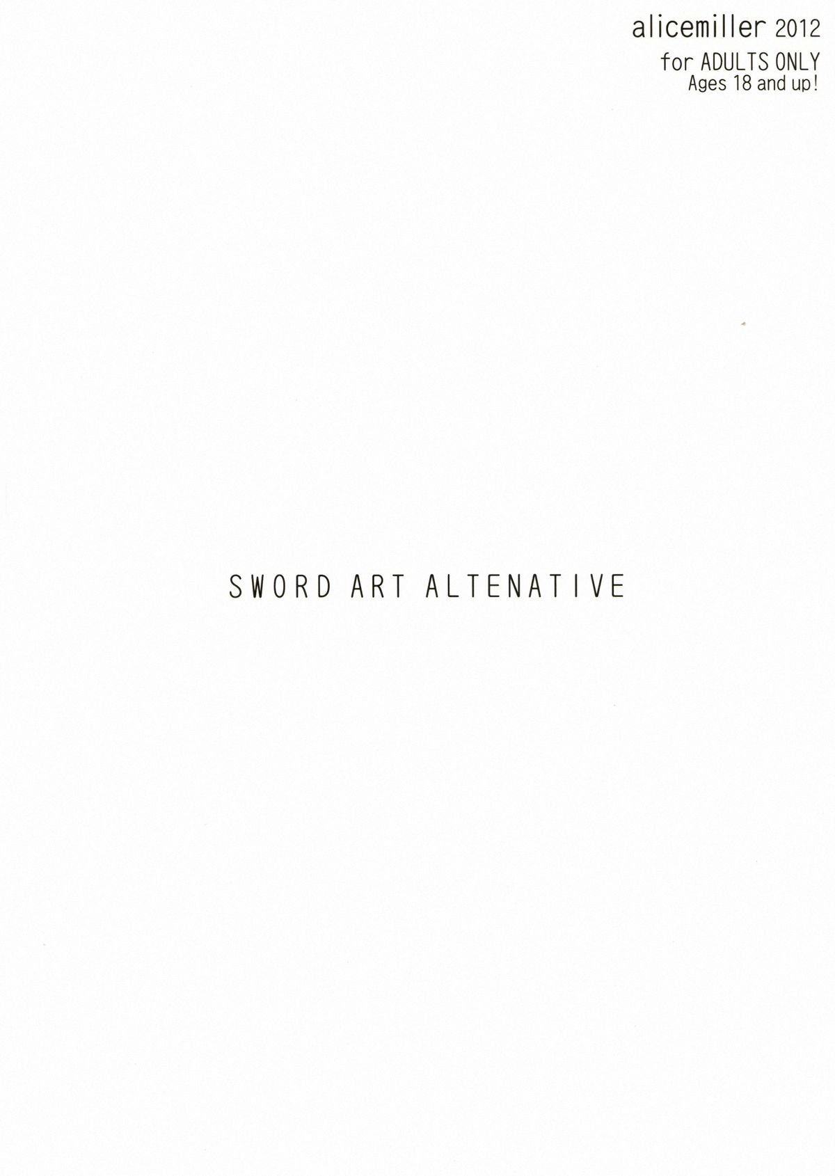 Sword Art Alternative page 2 full