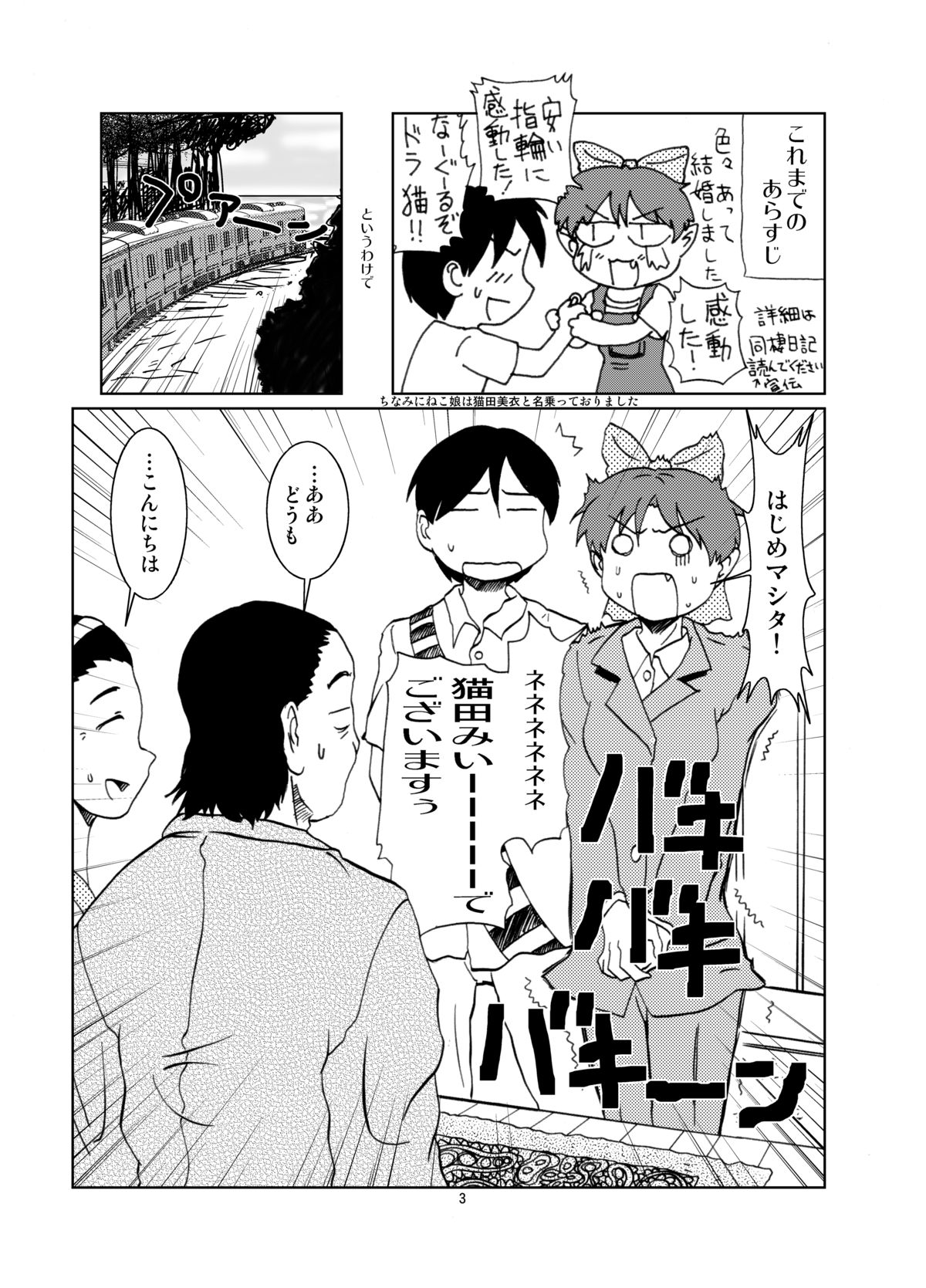 Neko Musume Shinkon Nikki page 3 full